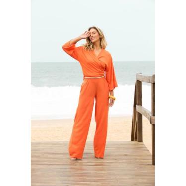 Imagem de Blusa manga ampla - USE SAX, M, Laranja