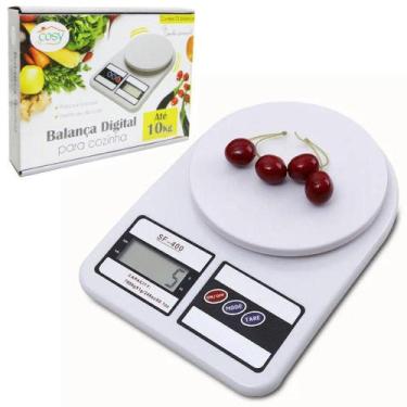 Imagem de Balanca digital para cozinha 10kg branca a pilha - FU XING