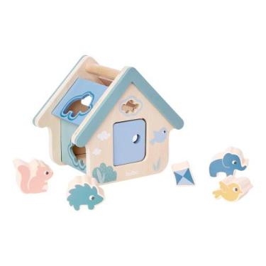 Imagem de Casinha de Encaixar Buba Montessori Cloudy Colorida