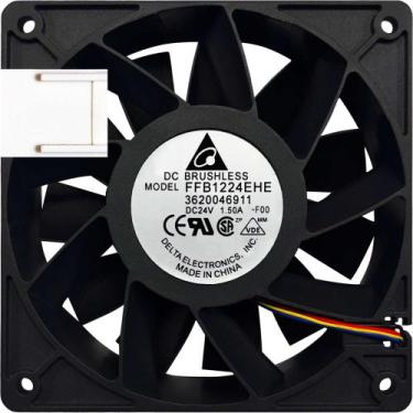 Imagem de Cooler FFB1224EHE-F00 24V 1.50A 36W 4L 4P 120X120X38MM B3 - Delta Elet