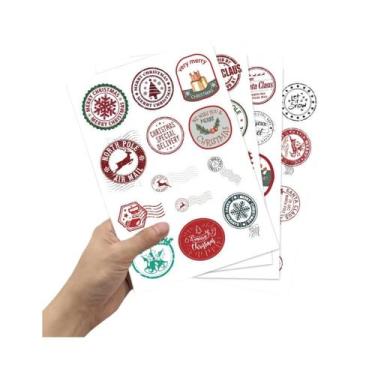 Imagem de Adesivos De Natal Do Polo Norte 50 Peças Para Scrapbooking, Embalagem 
