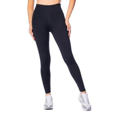 Imagem de Legging Feminina Estilo do Corpo Cintura Alta Preto, Preto, M