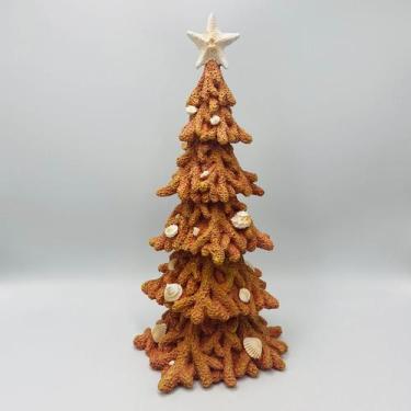 Imagem de Árvore de Natal em Resina formato de Coral 33,5x16cm - dea