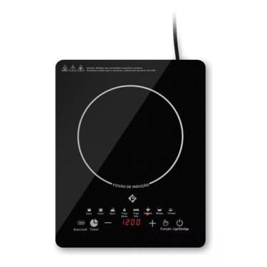 Imagem de Cooktop Indução Preto 1 Boca 1800w Slim Touch - vidoji -127v - Vijodi,
