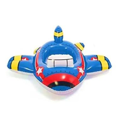 Imagem de Boia Fralda Avião Inflável Bote Kids 0 a 3 Anos 75x85 - Intex