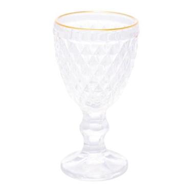 Imagem de Taça Licor Lyor Bico de Abacaxi Vidro com Fio de Ouro 60ml - Wolff