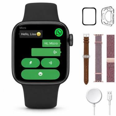 Imagem de Relógio Smart Preto W11 Mini Pro Academia Caminhada Lazer Entrega Ágil