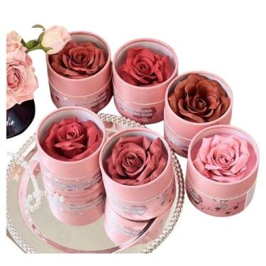Imagem de Blush em Pó 3D em Formato de Pétalas de Rosas com Aplicador - YA Skin 