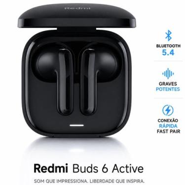 Imagem de Redmi Buds 6 Active Fone Bluetooth Xiaomi Som Estério Imersivo Baixa L