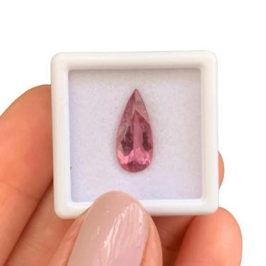 Imagem de Turmalina Rosa Roxeada Lágrima Gota 2,41ct - ENE2ESE