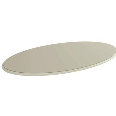 Imagem de Tampo de Vidro/MDF Oval para Mesa de Jantar até 6 Lugares 180x105cm Br