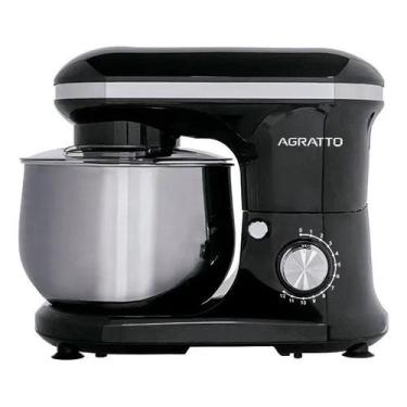 Imagem de Batedeira Planetária Supremma Preta 5 Litros 700W Agratto, 110V
