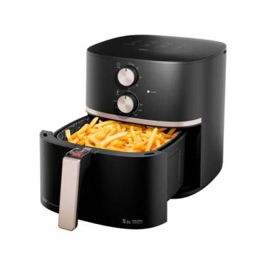 Imagem de Fritadeira Elétrica WAP Air Fryer Grand Family 5,2L 110V, Preto e Cinz