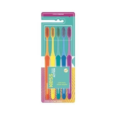 Imagem de Escova dentes kess macia pack com 5 ref 2548