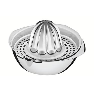 Imagem de Espremedor de Frutas Utility Extração de Suco em Aço Inox com Coador e Cone Maior para Polpa e Sementes Prata Tramontina