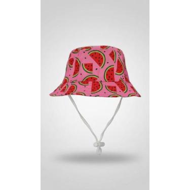 Imagem de Chapéu Infantil Bucket Proteção Solar UV Rosa Melancia - Congratulatio