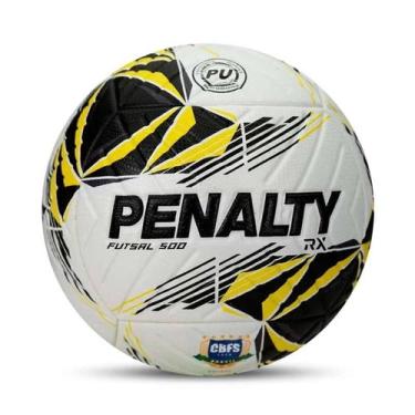 Imagem de Bola Penalty Futsal Rx 500 XXVI - Única - Branco amarelo pr, Branco am