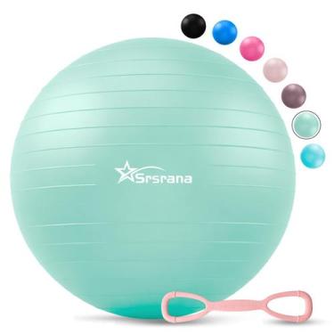 Imagem de Bola de Exercícios Srsrana Antiestouro para Yoga e Pilates 55-85 cm