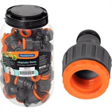 Imagem de Adaptador Femea Tramontina Para Mangueira Engate Rapido 3/4'' X 1/2'' 