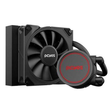 Imagem de Water Cooler PCYES Sangue Frio 3 BLACK Vulcan 120MM - TDP 200W - WCSF3