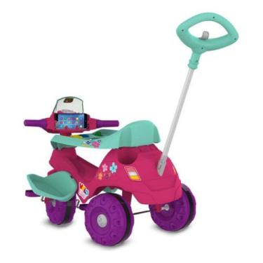 Imagem de Triciclo Velobaby Passeio E Pedal Rosa Bandeirante Rosa Rosa
