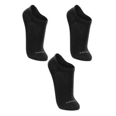 Imagem de Meia Lupo Sport Sapatilha 3170-089 C/3, Preto, Preto, Preto, 37-40