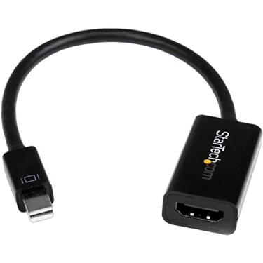 Imagem de StarTech. Conversor de áudio/vídeo Mini DisplayPort para HDMI – Adaptador ativo mDP 1.2 para HDMI para Ultrabook/Laptop – 4K @ 30Hz – Preto (MDP2HD4KS)