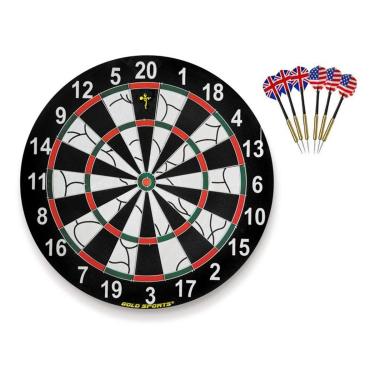 Imagem de Jogo Dardo Gold Sports 17" Pro c/6 setas 18g-Unissex
