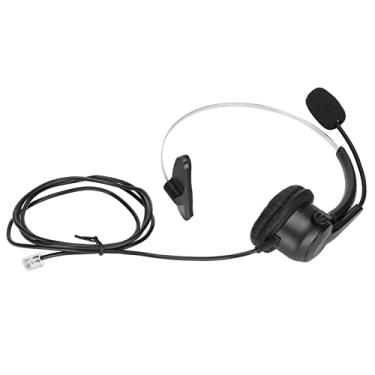 Imagem de Fones de ouvido, fone de ouvido de 150 ohms, alto-falante ultraleve com portas RJ9 para casa e call center