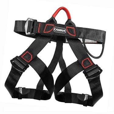 Imagem de de Escalada de Meio, de Segurança de cinturo para Alpinismo, Escalada em, Rapel, Alça de Escalada em árvore, Preto