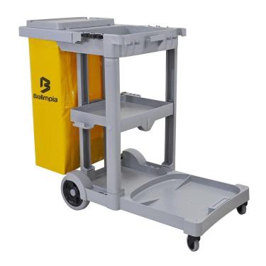 Imagem de Carro Funcional de Limpeza America Bralimpia Amarelo