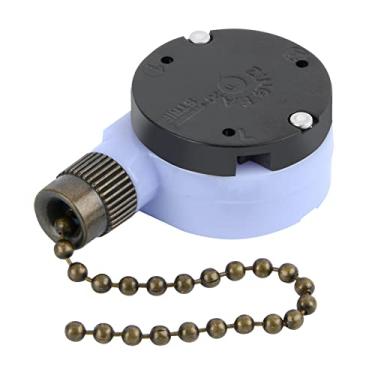 Imagem de ZE-228s 2 velocidades 3 fios interruptor de ventilador de teto interruptor de corrente de puxar lâmpadas peças de reposição acessórios ventilador de teto (corrente de bronze)
