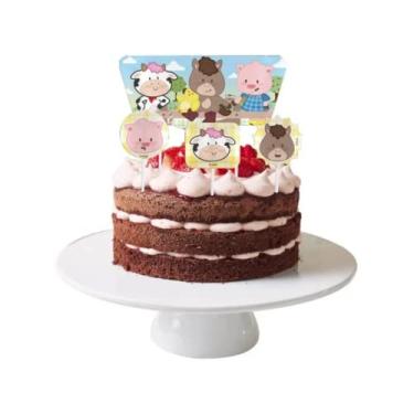 Imagem de Topper Para Bolo Fazendinha c/4