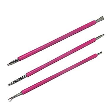 Imagem de Kit isis cutelaria para unhas palito espatula inox