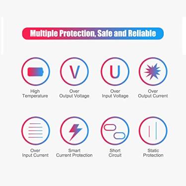 Imagem de Wemay de fonte de alimentação CA para CC de 30 W com porta USB de 5 V 2,1 A, carregador de alimentação CA plug-in 3 V a 12 V Tensão de saída ajustável com 8 adaptadores CC Dicas para