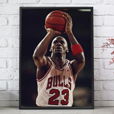 Quadro Decorativo Emoldurado Lebron James Jogador Famoso Basquete