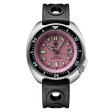 Imagem de Relógio de pulso masculino clássico Abalone da Steeldive SD1970 com movimento NH35 luminoso 200 m à prova d'água, borracha cor 3