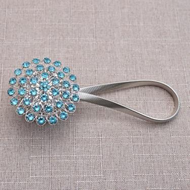 Imagem de Ímã da moda flor alça de cortina fivela de cortina magnética suporte de janela acessórios de cortina decoração de quarto, d,30,50 cm