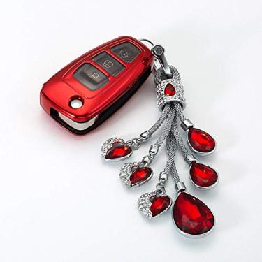 Imagem de CSHU 3 Botões Car Key Case Cover Chaveiro Ring Key Bag, apto para Ford Focus 2 3 MK3 ST RS Ecosport Fuga Escape Fiesta Fold Fey, 11