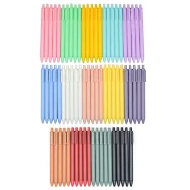 Imagem de YYaaloa 70 pçs Canetas Bonitas Canetas de Tinta de Gel Pretas Retráteis Canetas de Gel de 0,5 mm Bullet Point Presentes Bonitos Canetas Divertidas para Crianças Meninas Meninos Mulheres Escritório Materiais Escolares