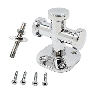 Imagem de SHENGHUISS Corda de amarração cruzada única 63 x 63 x 81 mm para serviço pesado de aço inoxidável 316 ferragem barco iate deck Dock Rope Fixar grampo com fixadores