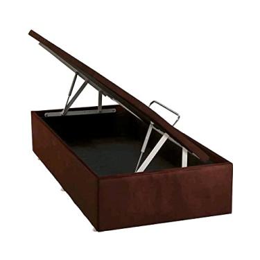 Imagem de Base Baú Physical Camurça Marrom Solteiro (88x188x39) - Ortobom