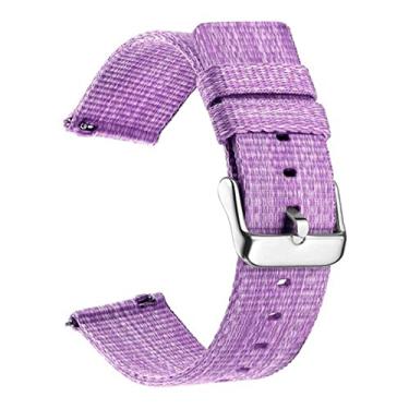 Imagem de GANYUU 20 22mm pulseiras de pulso para Huawei Watch GT2 42mm Smartwatch Strap Watch 3 Pro GT 2 Honor Magic 2 42 46mm Pulseira de cinto esportivo (Cor: roxo, Tamanho: 20mm Universal)