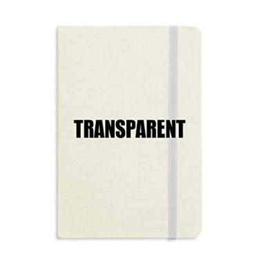 Imagem de Caderno com nome de cor transparente capa dura diário clássico presente A5