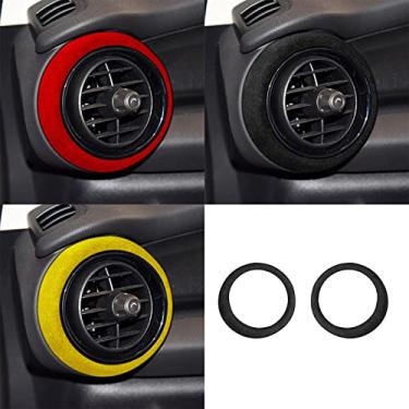 Imagem de JEZOE Decalque decorativo para decoração da tampa da saída de ar do painel de camurça, para BMW Mini F56 2 portas F55 4 portas 2014-2020 Acessórios para carros
