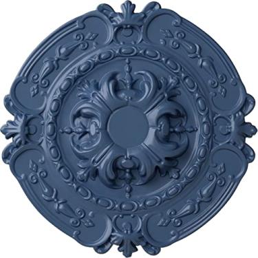 Imagem de Medalhão de teto Ekena Millwork CM17SOACS Southampton, cobre antigo, 16 3/8"OD x 1 3/4"P (Fits Canopies up to 2 3/4"), Hand-Painted Americana