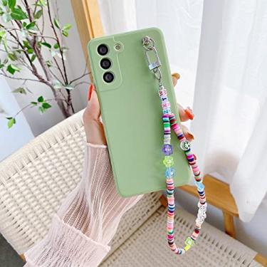 Imagem de Cadeia de contas com pingente de letra para Samsung Galaxy A51 A52 A71 A50 A72 A42 A32 A22 5G A12 A31 A30S A20 S21 Ultra S20 FE S10 Plus, verde, para S10 Lite (A91)
