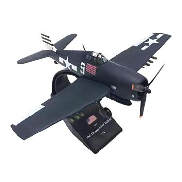 Imagem de 1/72 Scale WWII U.S. F6F Hellcat Shipboard Fighter Aircraft Model Alloy Model Diecast Plane Model for Collection