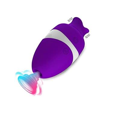 Imagem de Vibrador Ponto G Poderoso Massageador Língua Lambendo Clitóris Estimulador Erótico Zatla Shop (Roxo)