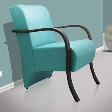 Imagem de Poltrona Decorativa Santa Rita Sued Verde Água